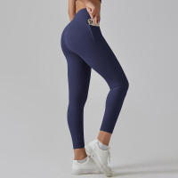 Leggings de gimnasio para mujer con bolsillos Pantalones de yoga Cintura alta Control de barriga Entrenamiento para correr - details 35