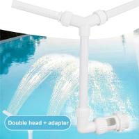 Fuente de cascada para piscina, con doble cabezal rociador de agua, decoraciones para Spa y jardín - details 2
