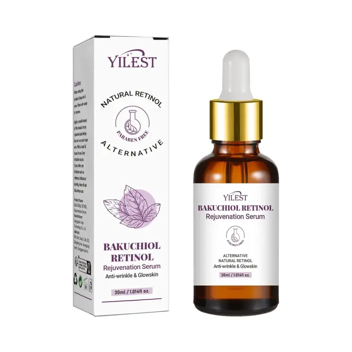 Suero de rejuvenecimiento Bakuchiol de 2 piezas, cara para toda la piel, suero de retinol para arrugas para hombres y mujeres - 1