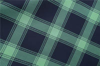 Women plaid print long sleeve vintage a line party dress v neck - details 41