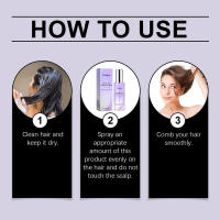 El spray de aceite esencial de orquídea nutre suavemente el cabello seco, áspero y liso. - details 3