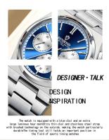 Reloj de Piloto de Lujo Premium Automático, Funcional Multifuncional, Resistente al Agua, Correa de Cuero Accesorio de Moda para Hombres - details 13