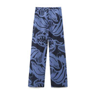 OUWU- Novedad de verano, camisa de manga corta con cuello estampado a la moda para mujer, conjunto de pantalones casuales adelgazantes de cintura alta - details 7