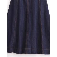 Ropa de mujer europea y americana de mezclilla sin mangas para mujer Vestido de moda delgado Midi para mujer - details 4