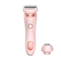 Eliminación indolora en casa 2 en 1 maquinillas de afeitar para mujer, recortadora de Bikini para vello púbico, Afeitadora eléctrica húmeda y seca - details 0