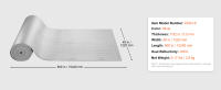 SucceBuy Rollo de aislamiento reflectante doble, barrera radiante con núcleo de espuma, 5,5 mm, 48 pulgadas x 50 pies, lámina de aluminio de doble cara, protector reflectante de calor de espuma EPE, rollo de aislamiento térmico para ventana, techo de RV - details 6
