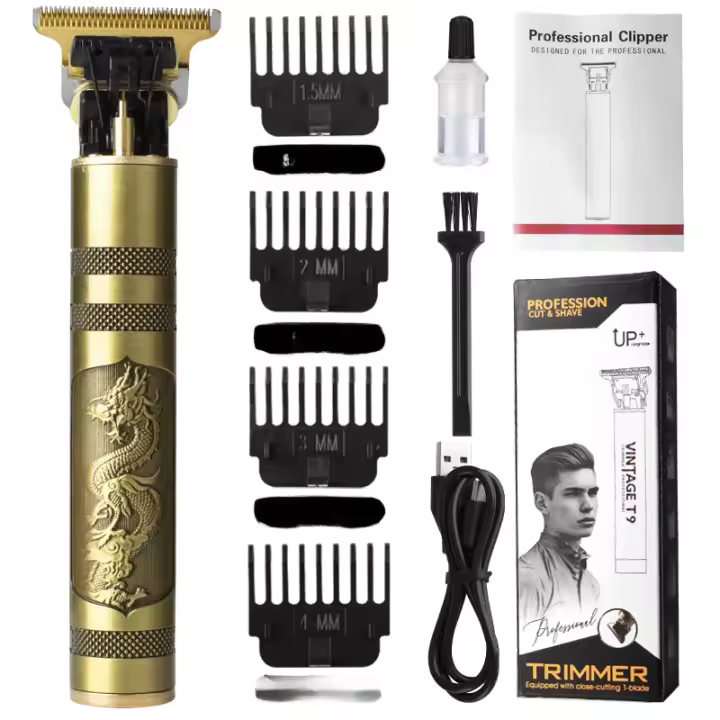 Cortador de Pelo Eléctrico T9 Cabeza Calva Maquilladora de Afeitar Fader Eléctrico - 1