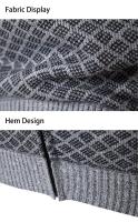 Cardigan de Invierno para Hombres Cuello de Béisbol Casual Chaqueta Deportiva de Pello - details 23