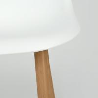 Juego de 4 sillas giratorias de ante para comedor con asiento acolchado, sillas de diseño para salón o cocina, con patas de metal negro, marrón - details 23