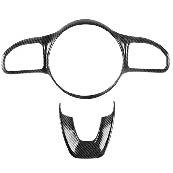 Embellecedor adhesivo para marco de botón de volante de coche, 2 uds., para Benz W177 W205 W213 Sport Edition 2019-2020 - 1