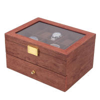 Caja de Reloj de Madera y Acrílico Transparente Almacenamiento de Joyería de Madera para 20 Relojes - details 6
