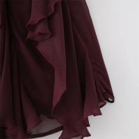 PB & ZA 2025 decoración en capas asimétrica temperamento ocio vestido con tirantes falda larga suelta productos nuevos de verano - details 5