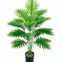 Palmera Artificial grande de 65/82cm, plantas falsas altas, ramas de Monstera Tropical, hojas verdes de plástico para decoración al aire libre del jardín y el hogar - details 0