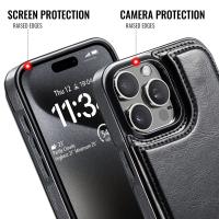 Para iPhone 16 15 14 Plus 13 12 Mini 11 Pro Max Funda de cuero PU Soporte para tarjetas, doble cierre magnético y Shockpro duradero - details 5