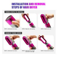 Para secador de pelo 5 en 1, juego de peine caliente, plancha rizadora profesional, herramienta de estilismo, secador de pelo para el hogar - details 9