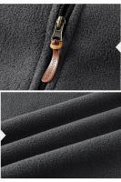 Chaqueta de Vellón Grueso de Moda para Hombres Cuello Alto, Abrigo Suave y Cálido para Invierno - details 6