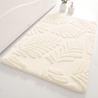 Alfombrillas para la entrada del baño, alfombrillas antideslizantes con absorción de agua para el baño, alfombrillas de espuma viscoelástica gruesas con imitación de pie - details 2
