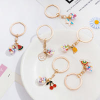 Llavero de Corazón de Niña de Dibujos Animados Coreano Creativo Llavero Colgante de Bolso para Mujer con Anillo de Joyería Sencillo - details 4