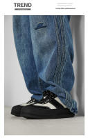 Moda cuatro estaciones negro y blanco colores contrastantes zapatos panda plataforma zapatos de junta de los hombres. - details 9