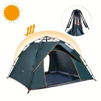Tienda de campaña para 3-4 personas, con protección UV, con bolsa de transporte, pequeña, compacta y ligera - details 0