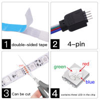 Tira de luces LED Flexible y cambiable de Color, cinta de lámpara de cuerda, DC12V, 3535, 5MM, 8MM, 10MM, ancho PCB, 60, 120, 180LED/m, RGB, 5m/lote - details 10