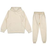 Chándal con capucha para hombre y mujer, conjunto deportivo de dos piezas, sudadera con capucha cálida de manga larga - details 6
