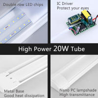 Lámpara Led para debajo del armario, tubo de iluminación interior para dormitorio, barra, 20W, 110V, 220V - details 6