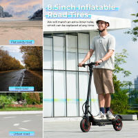 IScooter W7-patinete eléctrico plegable para adultos, patinete eléctrico de 35 KM/H, patinete eléctrico de 350W, patinete de 36V y 7,8Ah - details 6