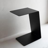Mesa Auxiliar Armony, mesa de centro elevada, mesa para sofá, color negro