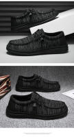 Mocasines de los hombres casuales de un solo paso zapatos de los hombres de lona marea zapatos explosión perezoso zapatos de negocios casual - details 13