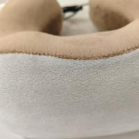 Almohada facial en forma de U, funda suave de poliéster y spandex, lavable a máquina con cremallera, tela no tejida de franela portátil, solo lavado a mano, comodidad para adultos durante todas las estaciones - details 2