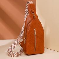 Riñonera de cuero PU para mujer, bolso de pecho sencillo de estilo bohemio para mujer, bolso de hombro deportivo Retro occidental de gran capacidad para ciclismo - details 23