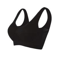 M-6XL Sujetador deportivo calado para mujer, Fitness, Yoga, para correr, gimnasio, acolchado, push up, Top sin costuras, chaleco atlético - details 6