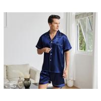 Traje de casa con solapa para hombre en verano, pijama delgado, ropa de casa holgada para hombre y talla grande - details 30