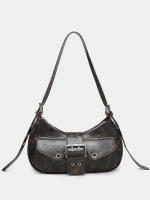 Señoras retro locomotora páramo viento multibolsa decoración de boca aceite artificial cera explosión de cuero - details 1