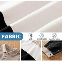 Ropa para recién nacido, Polo informal con franjas de diferente Color, mono de algodón cómodo y suave para primavera y otoño de manga larga para bebé de 0 a 18 años - details 1