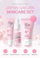 LAIKOU-Conjunto de cuidado de la piel con flor de cerezo, crema para ojos con esencia, crema Facial, producto para el cuidado de la piel, Kit de productos faciales, juegos de 3 piezas para el cuidado de la piel - details 0