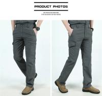 Pantalones Cargo tácticos impermeables para verano, pantalón militar informal con múltiples bolsillos, transpirable, secado rápido, talla grande, S-4XL, 2024 - details 6