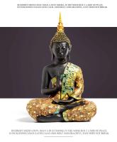 Estatua de Buda Grande Hecha a Mano de Resina Verde Arte Budista Hindu para Decoración del Hogar - details 2