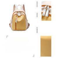 Bolso Mochila De Tela Oxford 2025 Nueva Mochila Escolar De Color De Contraste De Gran Capacidad A La Moda Para Mujer - details 2