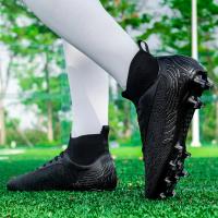Zapatos de Fútbol de Caña Alta AG/FG Cleats para Hombres y Niños Deportivas de Entrenamiento para Adultos y Niños - details 14