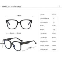 Gafas de lectura cómodas, lentes cuadradas de gran tamaño, borde completo, patillas de Metal, color negro, + 0,75 a + 4 - details 2