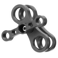 Abrazadera de Clip de mariposa para trípode, brazo de articulación esférica de 1 pulgada, montaje 1/4 3/8 para cámaras Gopro, linterna de luces de buceo subacuáticas - details 6