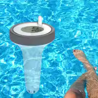 Termómetro inalámbrico flotante para piscina, dispositivo con Monitor de temperatura interior, reloj para estanque, bañera de hidromasaje y Acuario - details 3
