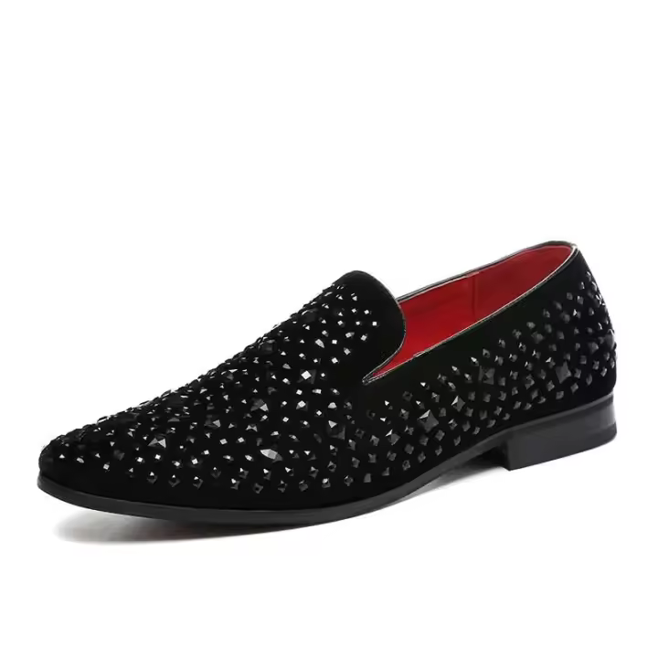 2022- Perú Italia Zapatos formales de cuero de fiesta negros informales para hombre - 1