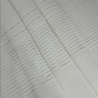 Cortinas de lino poliéster con líneas horizontales en la parte inferior. Con diseño nvas 150x260. Decoración del hogar y la oficina. - details 3
