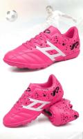Botas de fútbol de piel auténtica TF para mujer, color rosa, resistentes a pinchazos, antideslizantes y resistentes al desgaste - details 3
