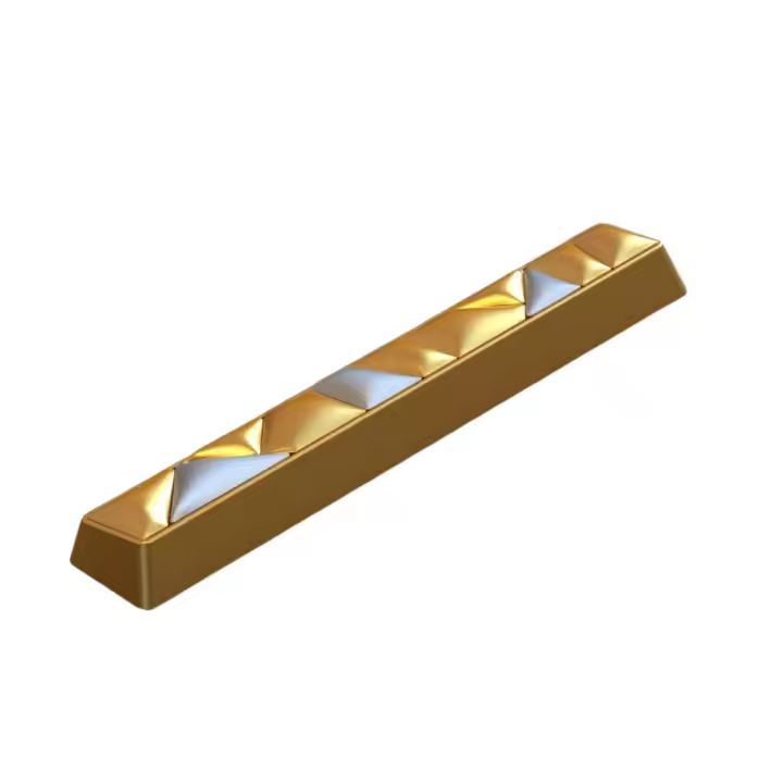 Accesorios para Teclado Gaming Inflables Dorado-Negro ESC/Retroceso/Entrar/Espacio, Diseño Detallado Artanal, Ideal para Gamers y Decoración de Teclados - 1