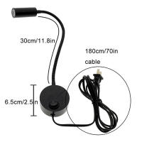Lámpara LED de pared para cabecera de cama, candelabros de pared para lectura y trabajo de máquina de 4000 V, color negro, 3W, 110 K, 240-220V, 2 unidades por lote - details 1