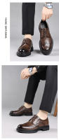 Nuevos zapatos de cuero para hombres zapatos de cuero formales estilo británico marrón que aumentan los zapatos de cuero de negocios hombres - details 9